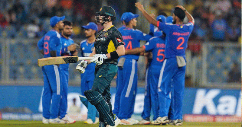 टी-२० शृङ्खला अन्तर्गत दोस्रो खेलमा भारत ४४ रनले विजयी